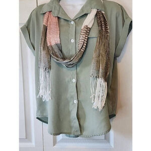 Shein Sage Green Blouse